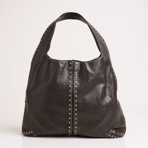 Michael Kors Astor Studded Pebbled Leather Hobo Bag – Vintage, Rare MSRP $298 - Picture 4 of 10